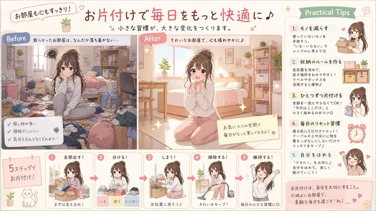 探花生活动漫分享·整理收纳技巧
